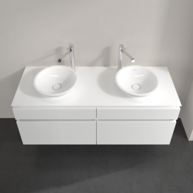 Тумба під раковину Villeroy & Boch Legato 140х55 см ДСП білий матовий B59200MS