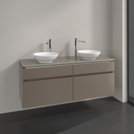 Тумба под раковину Villeroy & Boch Legato 140х55 см ДСП трюфель серый B59200VG