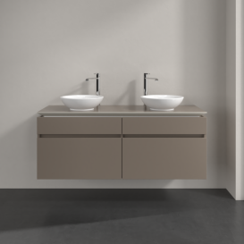 Тумба под раковину Villeroy & Boch Legato 140х55 см ДСП трюфель серый B59200VG