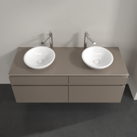 Тумба под раковину Villeroy & Boch Legato 140х55 см ДСП трюфель серый B59200VG