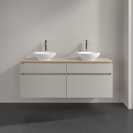 Тумба под раковину Villeroy & Boch Legato 140х55 см ДСП нежно-серый B59200VK