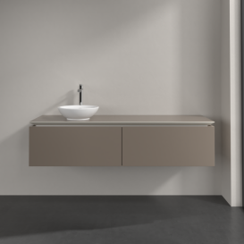 Тумба під раковину Villeroy & Boch Legato 160х38 см ДСП сірий трюфель B59500VG
