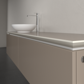 Тумба під раковину Villeroy & Boch Legato 160х38 см ДСП сірий трюфель B59500VG