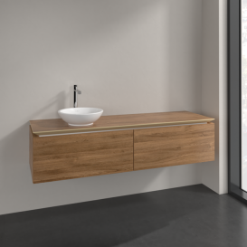 Тумба під раковину Villeroy & Boch Legato 160х38 см ДСП дуб канзас B59500RH