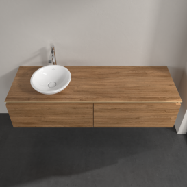 Тумба під раковину Villeroy & Boch Legato 160х38 см ДСП дуб канзас B59500RH