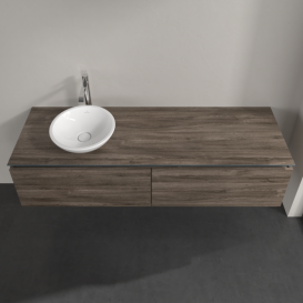 Тумба під раковину Villeroy & Boch Legato 160х38 см ДСП кам'яний дуб B59500RK