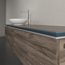 Тумба під раковину Villeroy & Boch Legato 160х38 см ДСП кам'яний дуб B59500RK