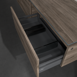 Тумба під раковину Villeroy & Boch Legato 160х38 см ДСП кам'яний дуб B59500RK