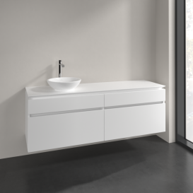 Тумба під раковину Villeroy & Boch Legato 160х55 см ДСП білий матовий B59600MS