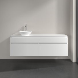 Тумба під раковину Villeroy & Boch Legato 160х55 см ДСП білий матовий B59600MS