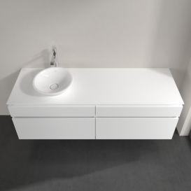 Тумба під раковину Villeroy & Boch Legato 160х55 см ДСП білий матовий B59600MS