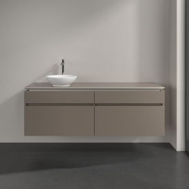 Тумба под раковину Villeroy & Boch Legato 160х55 см ДСП трюфель серый B59600VG