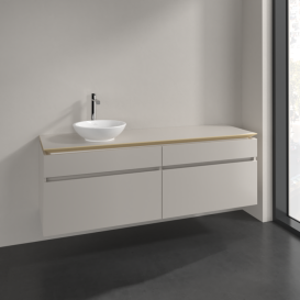 Тумба під раковину Villeroy & Boch Legato 160х55 см ДСП ніжно-сірий B59600VK