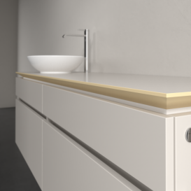 Тумба під раковину Villeroy & Boch Legato 160х55 см ДСП ніжно-сірий B59600VK