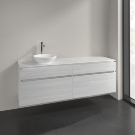 Тумба під раковину Villeroy & Boch Legato 160х55 см ДСП біле дерево B59600E8