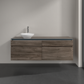 Тумба під раковину Villeroy & Boch Legato 160х55 см ДСП кам'яний дуб B59600RK