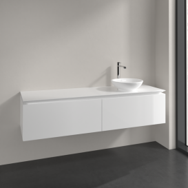 Тумба под раковину Villeroy & Boch Legato 160х38 см МДФ/ДСП белый глянцевый B59700DH
