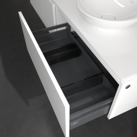 Тумба под раковину Villeroy & Boch Legato 160х38 см МДФ/ДСП белый глянцевый B59700DH