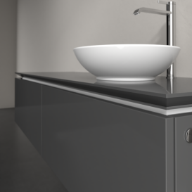 Тумба под раковину Villeroy & Boch Legato 160х38 см МДФ/ДСП глянцевый серый B59700FP