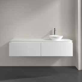 Тумба під раковину Villeroy & Boch Legato 160х38 см ДСП білий матовий B59700MS