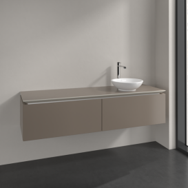 Тумба под раковину Villeroy & Boch Legato 160х38 см ДСП трюфель серый B59700VG