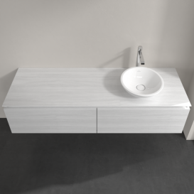 Тумба під раковину Villeroy & Boch Legato 160х38 см ДСП біле дерево B59700E8