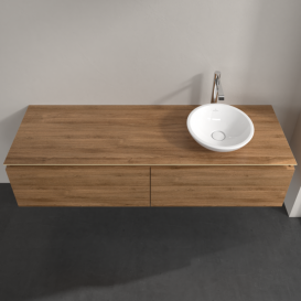 Тумба під раковину Villeroy & Boch Legato 160х38 см ДСП дуб канзас B59700RH