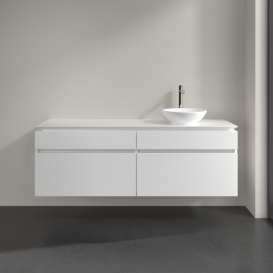 Тумба під раковину Villeroy & Boch Legato 160х55 см МДФ/ДСП білий глянсовий B59800DH