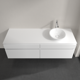 Тумба під раковину Villeroy & Boch Legato 160х55 см МДФ/ДСП білий глянсовий B59800DH