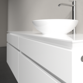 Тумба під раковину Villeroy & Boch Legato 160х55 см МДФ/ДСП білий глянсовий B59800DH