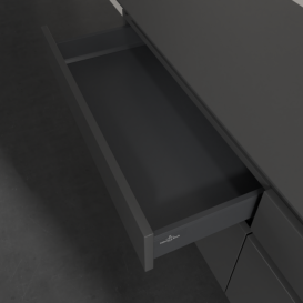 Тумба під раковину Villeroy & Boch Legato 160х55 см МДФ/ДСП глянсовий сірий B59800FP