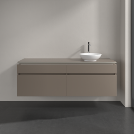 Тумба под раковину Villeroy & Boch Legato 160х55 см ДСП трюфель серый B59800VG