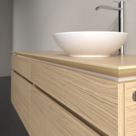 Тумба под раковину Villeroy & Boch Legato 160х55 см ДСП северный дуб B59800VJ