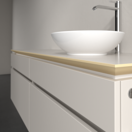 Тумба під раковину Villeroy & Boch Legato 160х55 см ДСП ніжно-сірий B59800VK