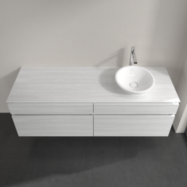 Тумба під раковину Villeroy & Boch Legato 160х55 см ДСП біле дерево B59800E8