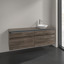 Тумба під раковину Villeroy & Boch Legato 160х55 см ДСП кам'яний дуб B59800RK