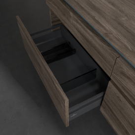 Тумба під раковину Villeroy & Boch Legato 160х55 см ДСП кам'яний дуб B59800RK