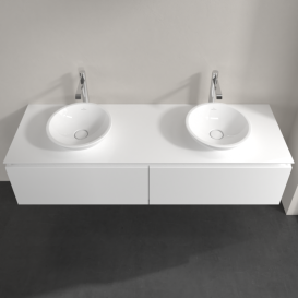 Тумба під раковину Villeroy & Boch Legato 160х38 см МДФ/ДСП білий глянсовий B59900DH