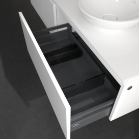 Тумба під раковину Villeroy & Boch Legato 160х38 см МДФ/ДСП білий глянсовий B59900DH