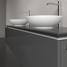 Тумба під раковину Villeroy & Boch Legato 160х38 см МДФ/ДСП глянсовий сірий B59900FP