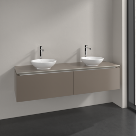 Тумба под раковину Villeroy & Boch Legato 160х38 см ДСП трюфель серый B59900VG