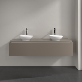 Тумба под раковину Villeroy & Boch Legato 160х38 см ДСП трюфель серый B59900VG