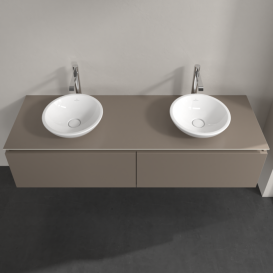 Тумба под раковину Villeroy & Boch Legato 160х38 см ДСП трюфель серый B59900VG