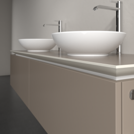 Тумба под раковину Villeroy & Boch Legato 160х38 см ДСП трюфель серый B59900VG