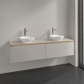 Тумба под раковину Villeroy & Boch Legato 160х38 см ДСП нежно-серый B59900VK