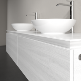 Тумба под раковину Villeroy & Boch Legato 160х38 см ДСП белое дерево B59900E8