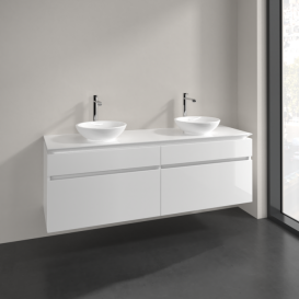 Тумба під раковину Villeroy & Boch Legato 160х55 см МДФ/ДСП білий глянсовий B60000DH