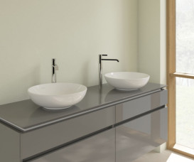 Тумба под раковину Villeroy & Boch Legato 160х55 см МДФ/ДСП глянцевый серый B60000FP