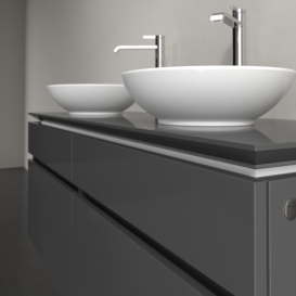 Тумба под раковину Villeroy & Boch Legato 160х55 см МДФ/ДСП глянцевый серый B60000FP