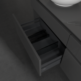 Тумба под раковину Villeroy & Boch Legato 160х55 см МДФ/ДСП глянцевый серый B60000FP